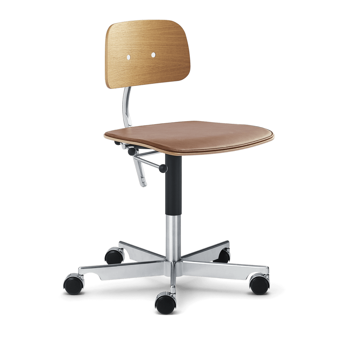 Montana - Kevi 2533 Office Chair with Leather Seat - Skandium London