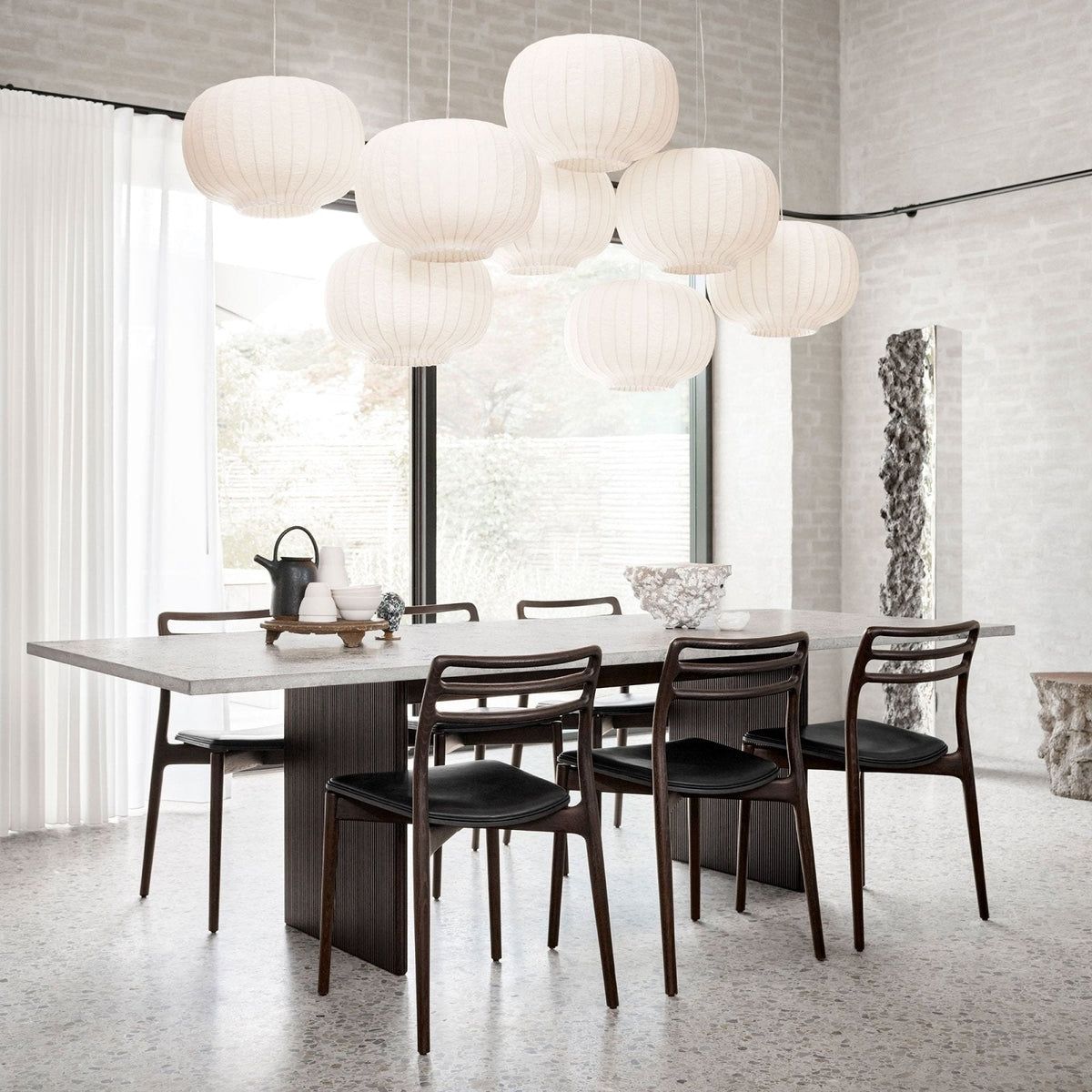 Vipp - VIPP496 - Cabin Square Table w/ stone top - Skandium London