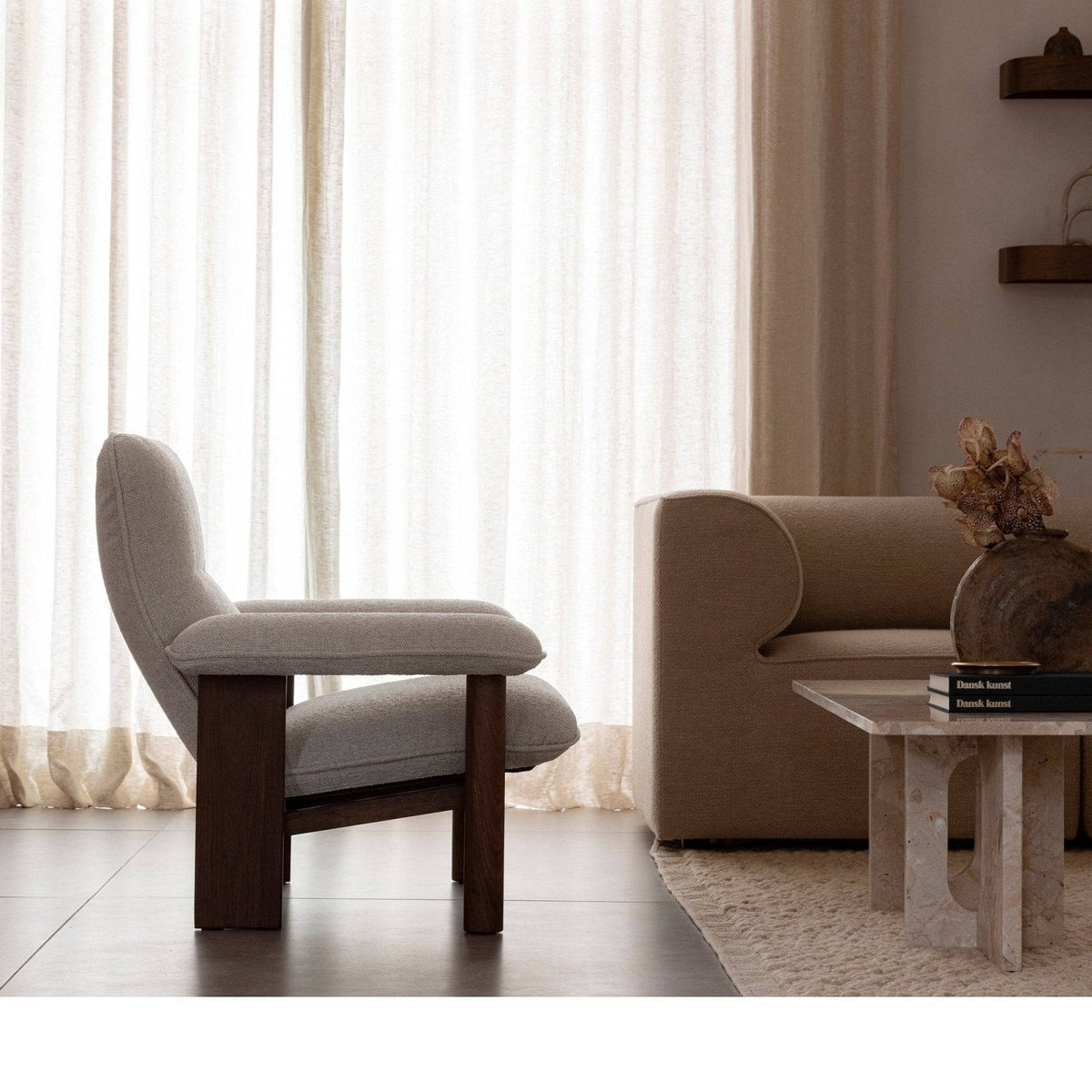Audo (Menu) - Brasilia lounge chair - fabric - Skandium London